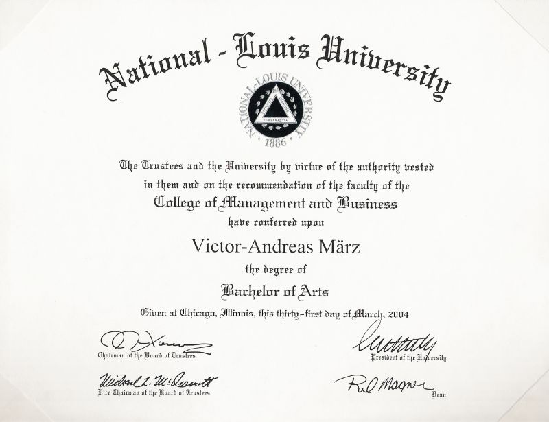degree in business marketing